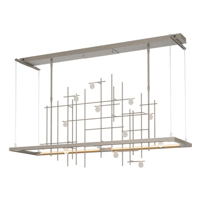 Spring LED Pendant LED Clear Bubble Glass (YG) in Dark Smoke