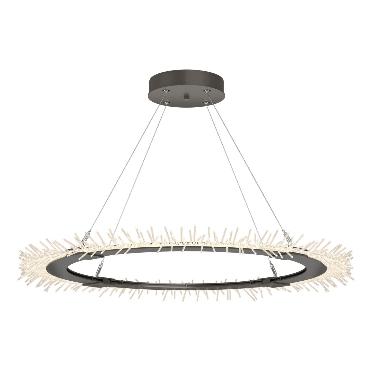 Anemone Circular LED Pendant LED in Dark Smoke