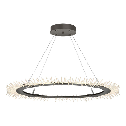 Anemone Circular LED Pendant LED in Dark Smoke
