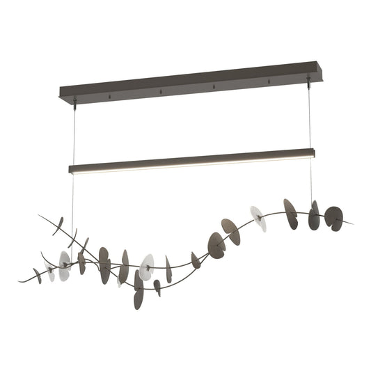 Lily LED Pendant LED Aqualite Glass (YQ) in Dark Smoke