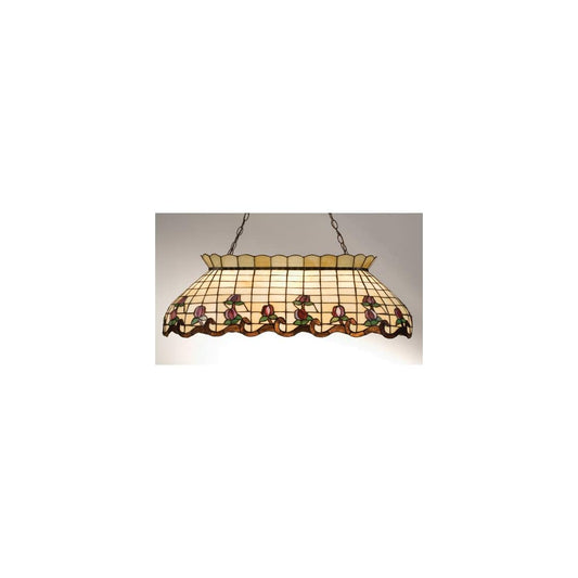 40 Inch Long Roseborder Oblong Chandelier