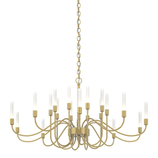 Lisse 20 Arm Chandelier 20-Light in Modern Brass