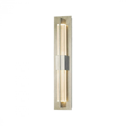 Double Axis Wall Sconce, 1-Light, LED, Vintage Platinum, Clear Glass, 23.5"H (206440-LED-82-ZM0331 3KHE3H)