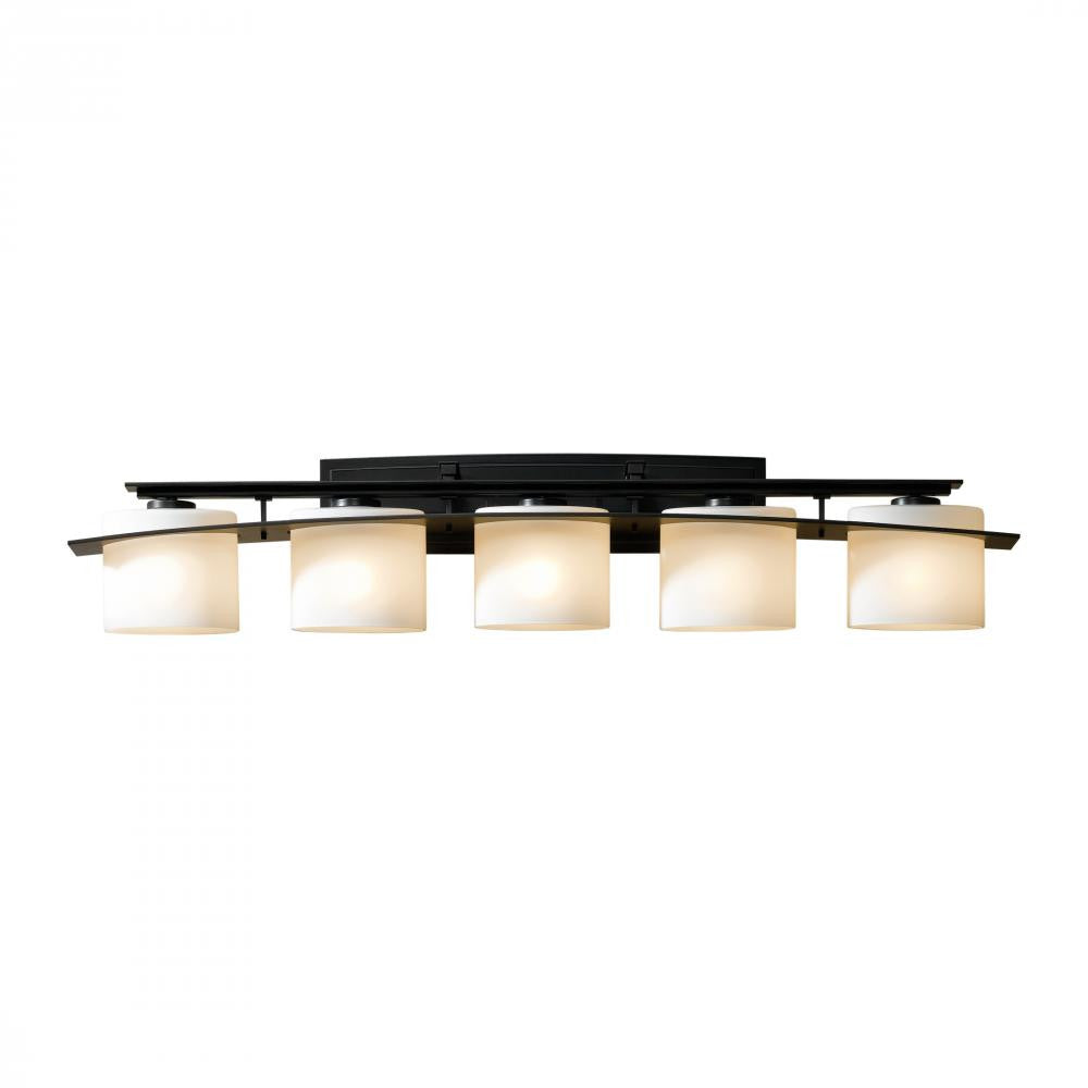 Arc Ellipse Bath Vanity, 5-Light, Vintage Platinum, Opal Glass, 42"W (207525-SKT-82-GG0182 45VZ7G)