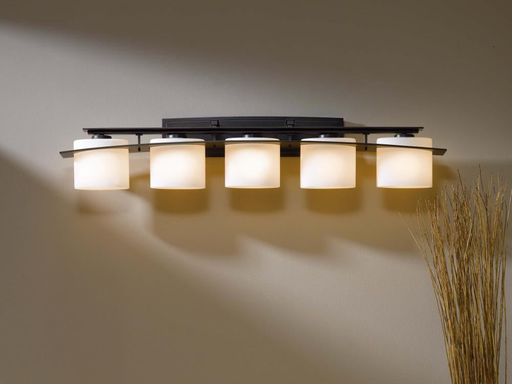 Arc Ellipse Bath Vanity, 5-Light, Bronze, Opal Glass, 42"W (207525-SKT-05-GG0182 A8VRC)
