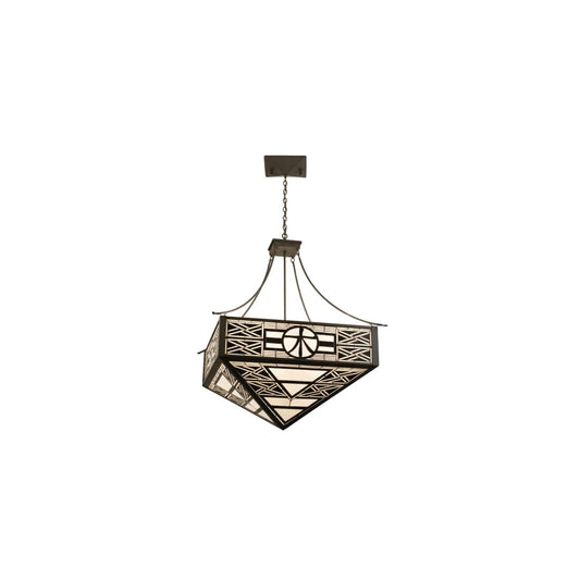 4 Light 41" Wide Pendant with Handmade Shade