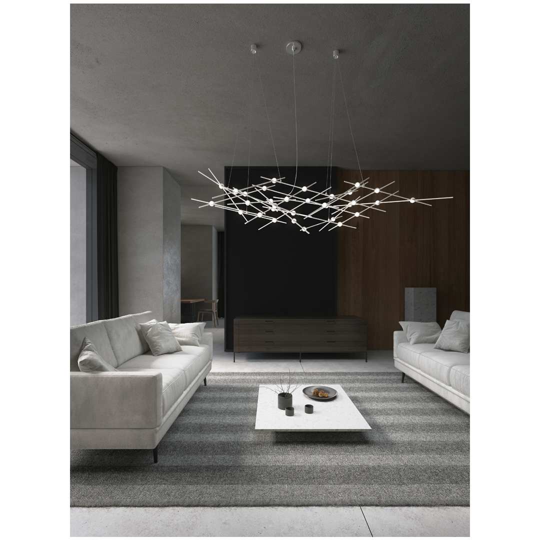 Constellation Ursa Minor 55" Wide Integrated LED Chandelier with Acrylic Shades