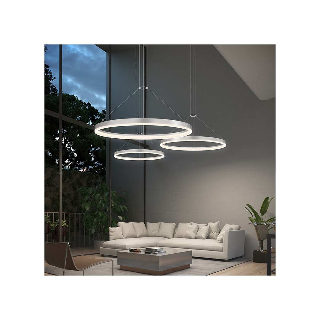 Corona 24" LED Pendant with Frosted Shade