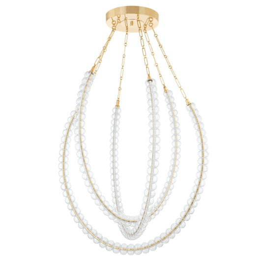 Celeste 3-Light Chandelier in  Vintage Brass 48.25L x 48.25W x 43.25H
