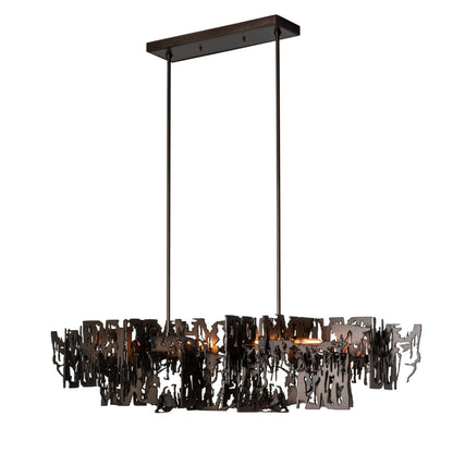 Brutus Pendant 4-Light in Dark Smoke