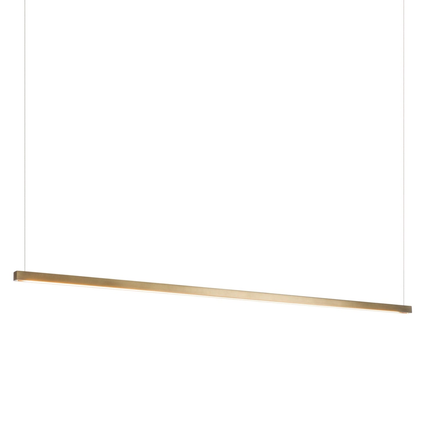 Ingot LED Pendant LED in Modern Brass