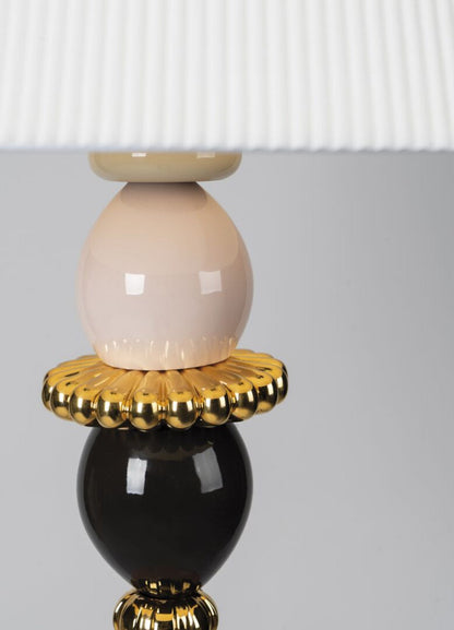 Lladro Firefly Floor Lamp Pink and Golden Luster (US)