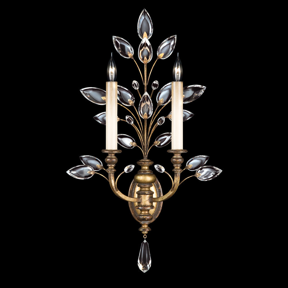 Crystal Laurel Wall Sconce
