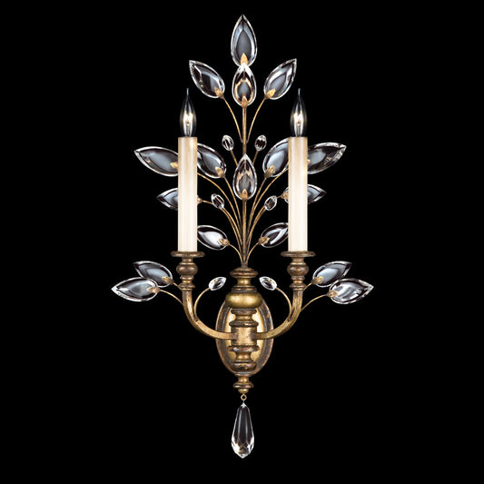 Crystal Laurel Wall Sconce