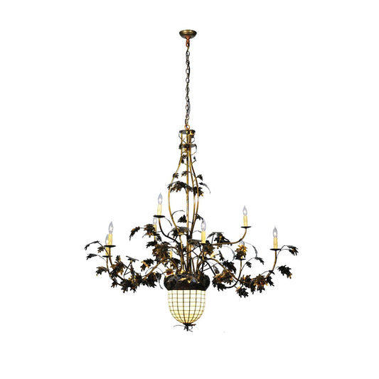 Eleven Light Up / Down Lighting Two Tier Chandelier from the Acorn Collection