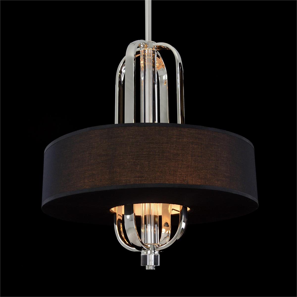 John Richard Bauhaus Era Eight-Light Cage Pendant with Shade