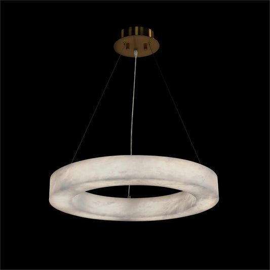 John Richard Alabaster Halo Pendant, Small