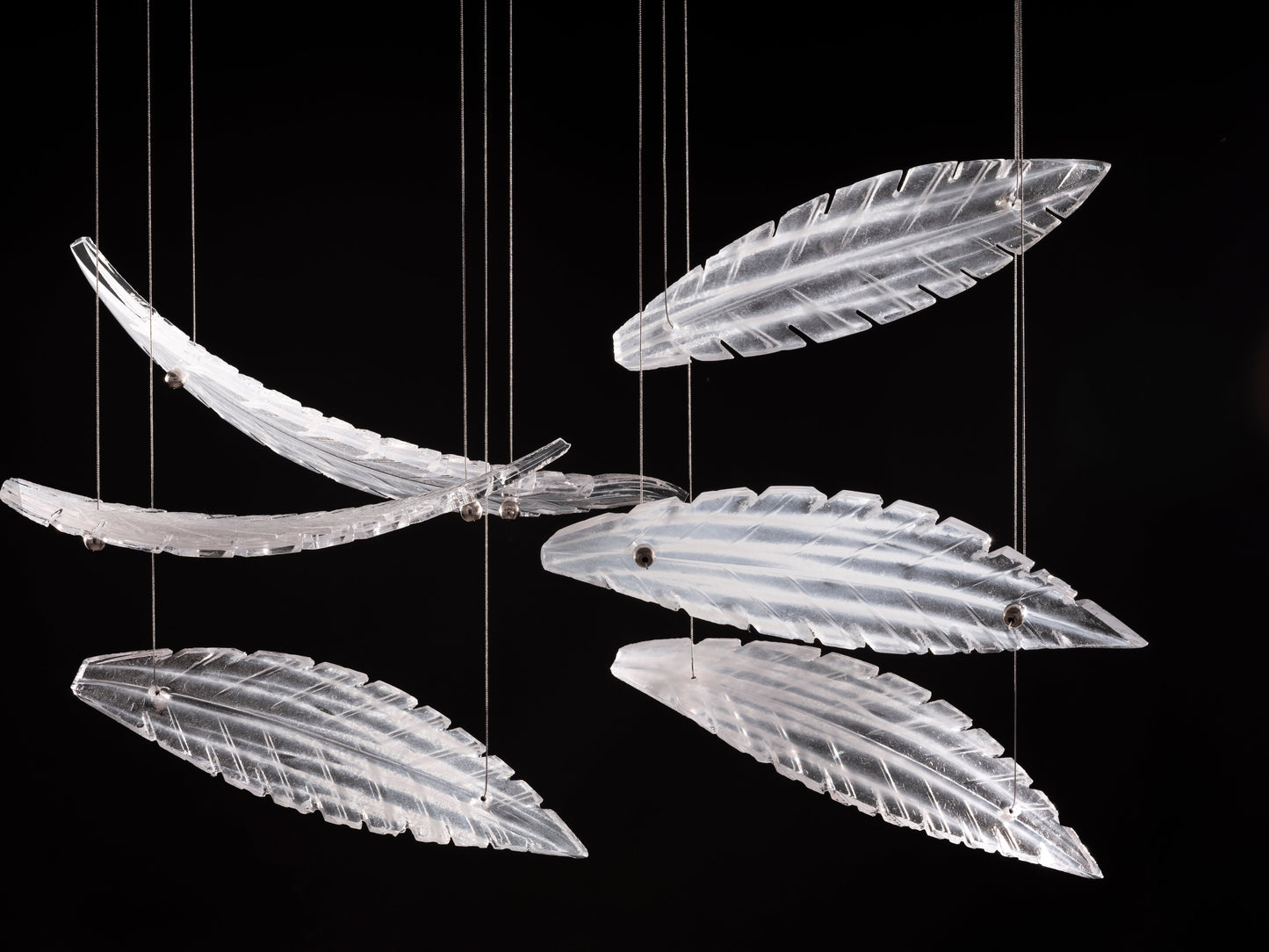 Fine Art Elevate 51" Plumes Rectangular Pendant