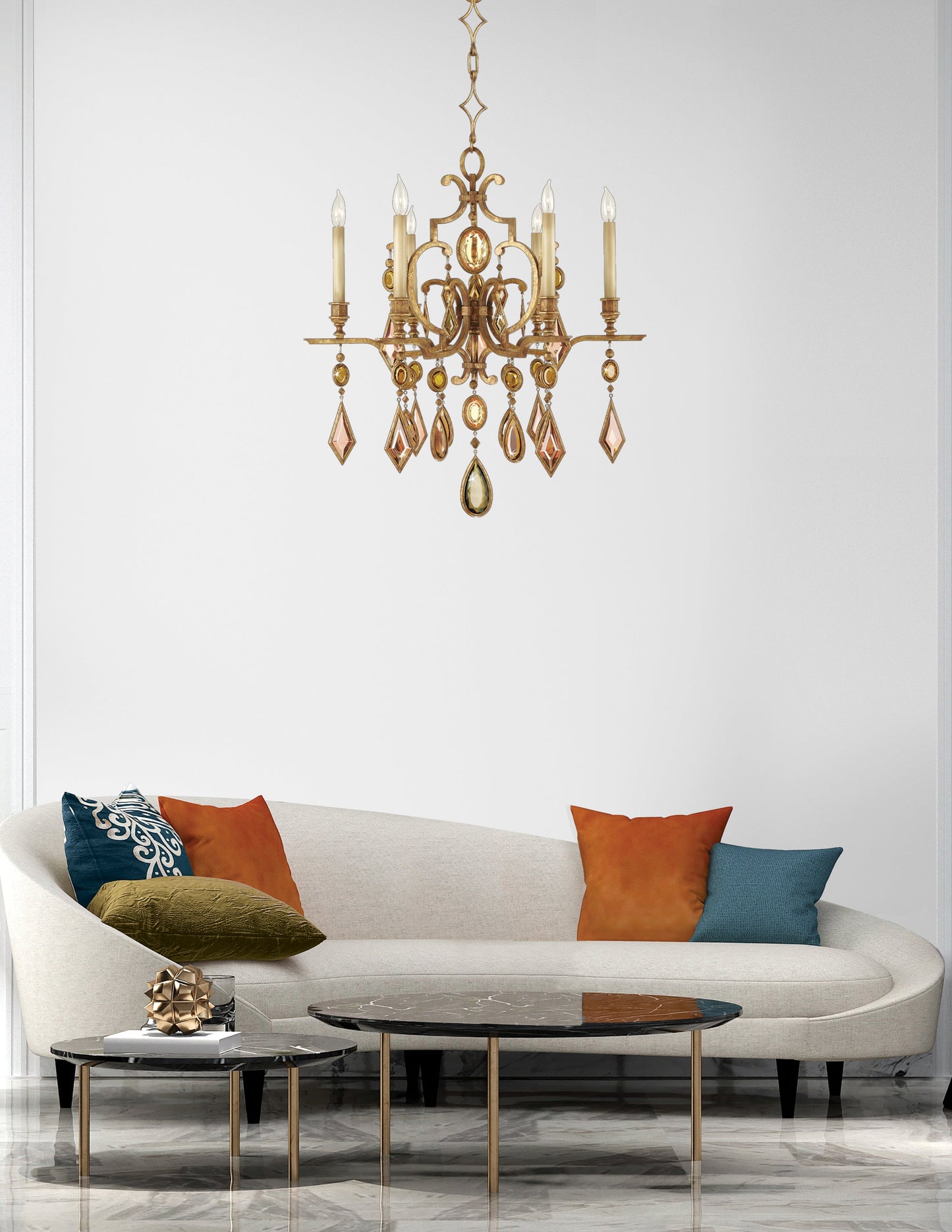 Fine Art Encased Gems 29" Round Chandelier