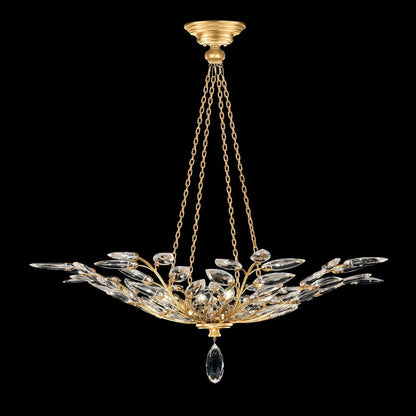 Fine Art Crystal Laurel 35" Round Pendant