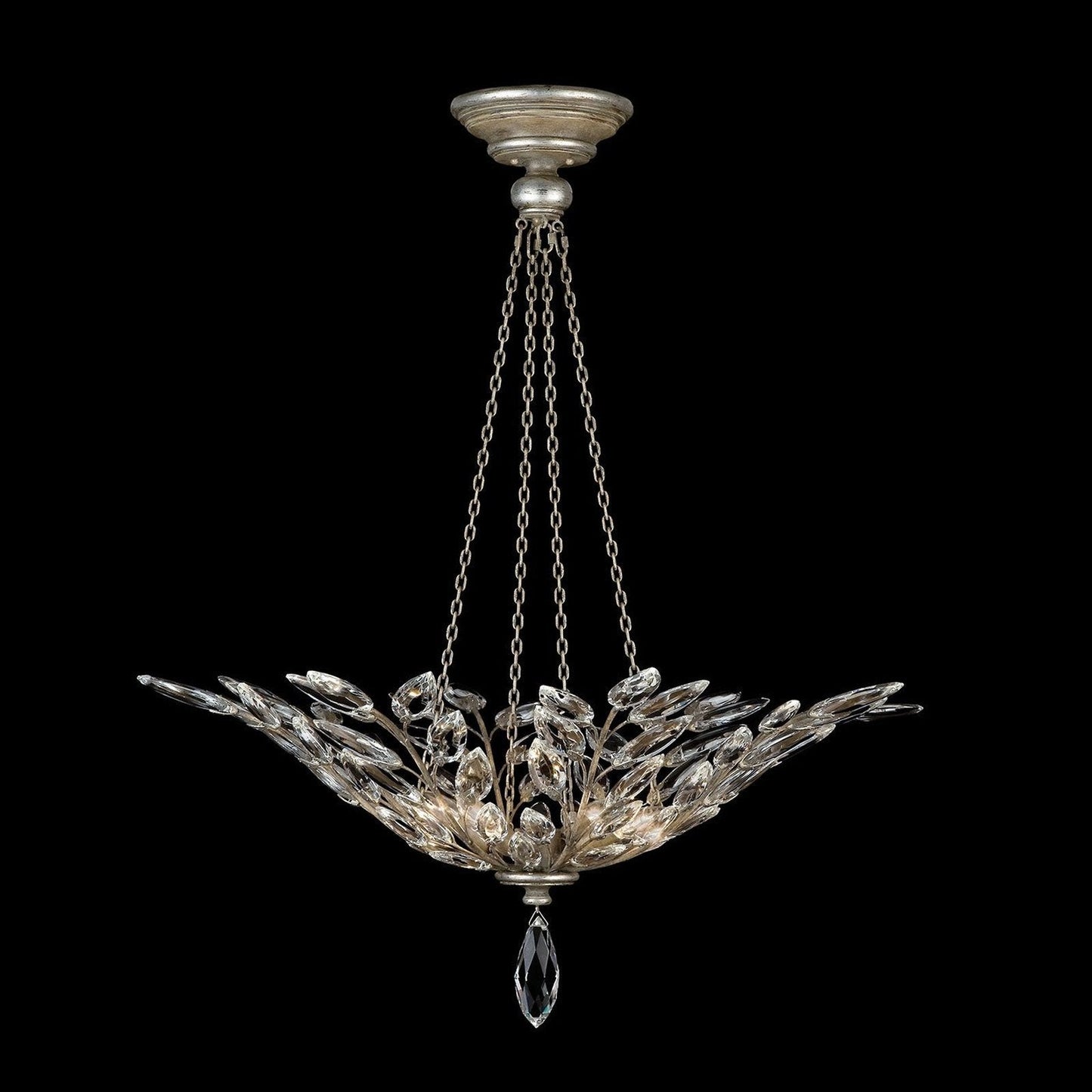 Fine Art Crystal Laurel 35" Round Pendant