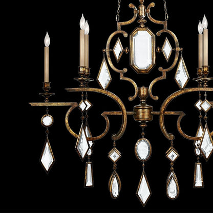 Fine Art Encased Gems 50" Oval Chandelier STK