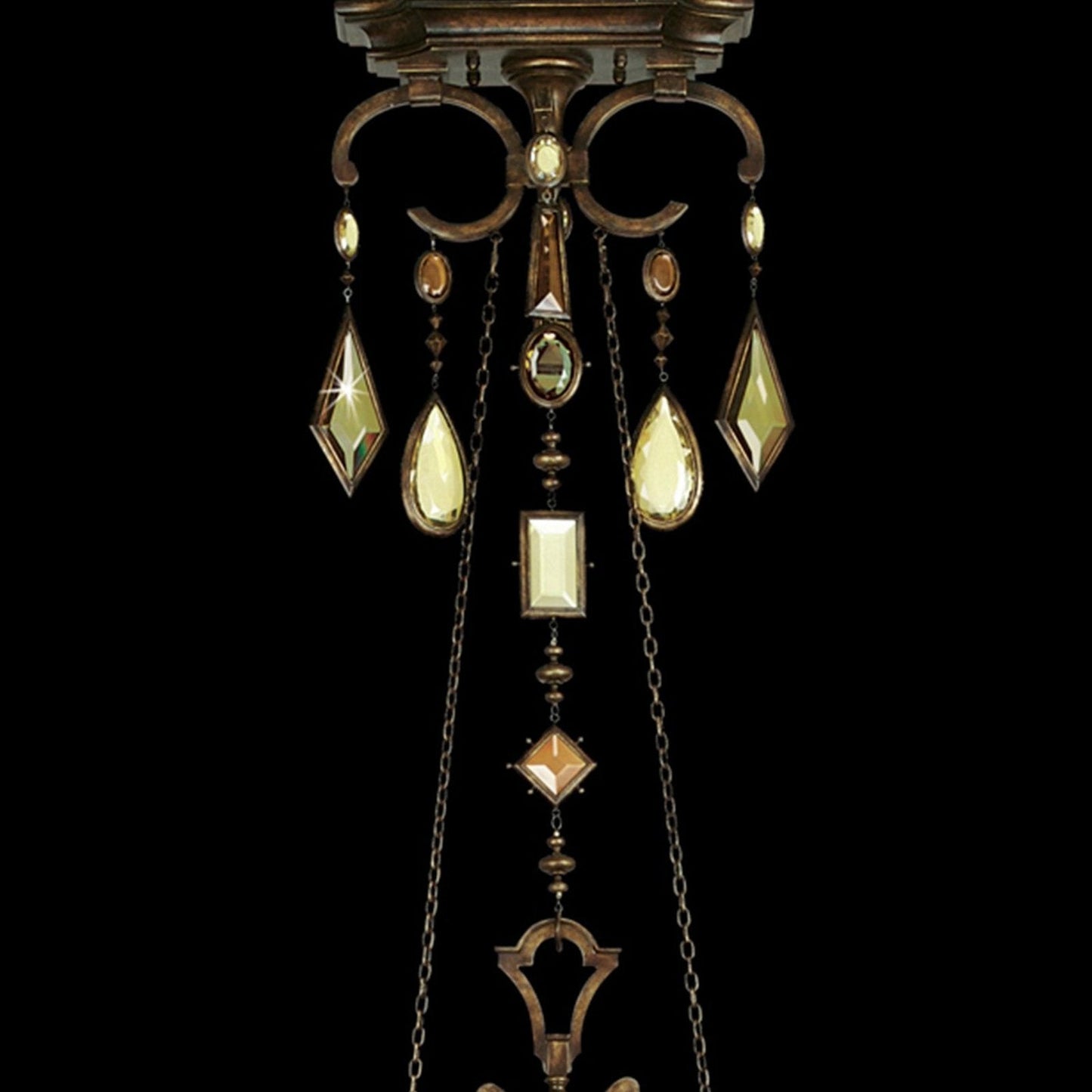 Fine Art Encased Gems 50" Oval Chandelier STK