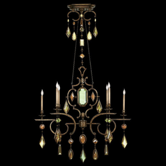 Fine Art Encased Gems 50" Oval Chandelier STK