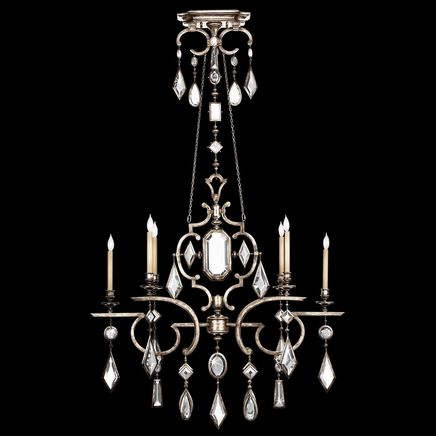 Fine Art Encased Gems 50" Oval Chandelier STK