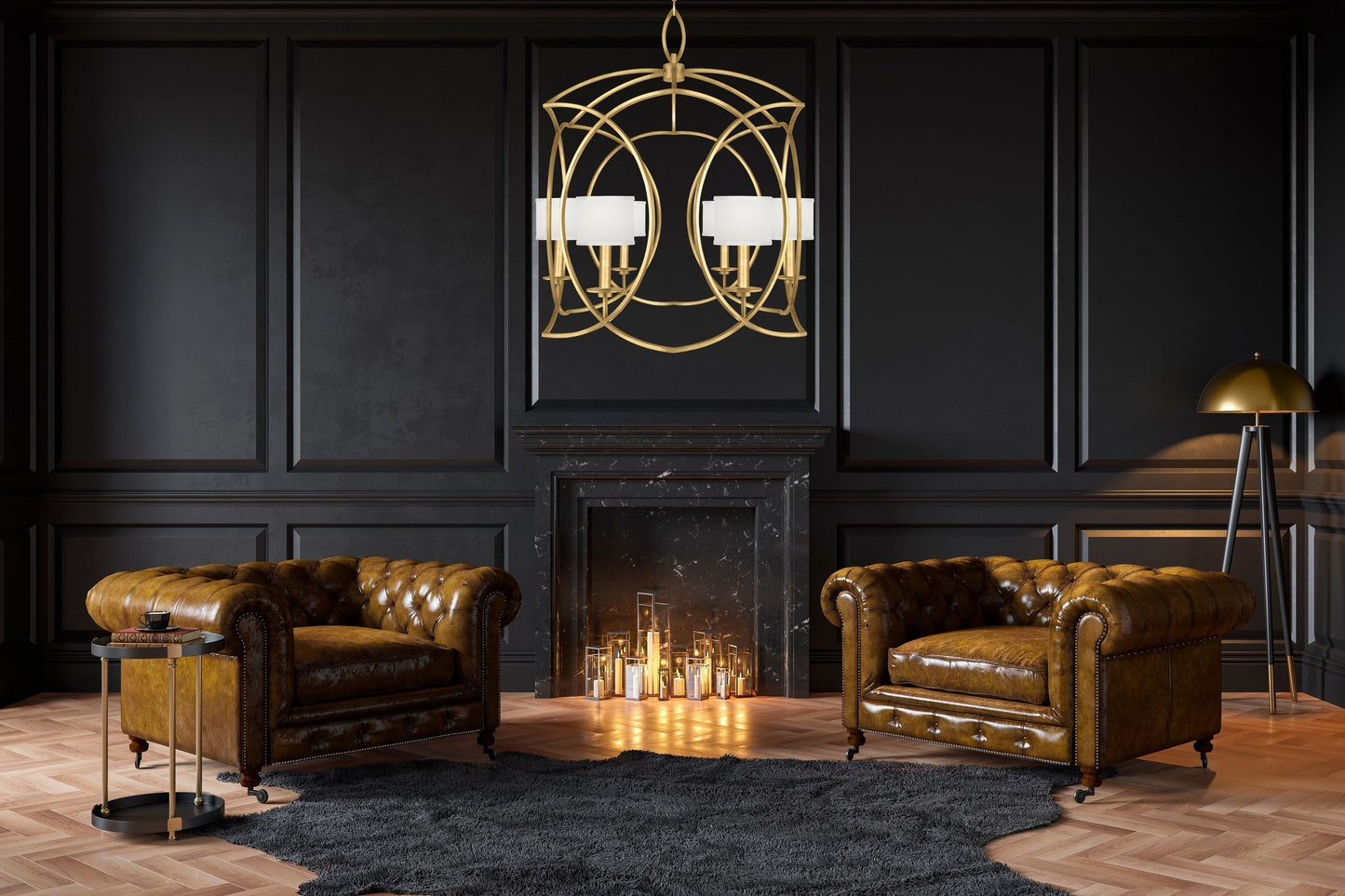 Fine Art Cienfuegos 30.5" Chandelier With Shade STK