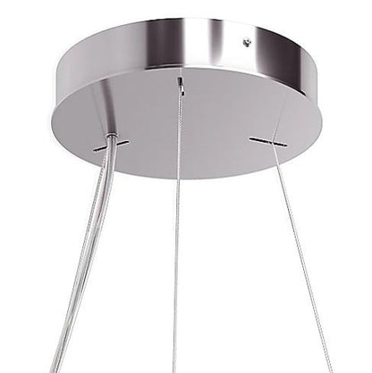 Sarella Pendant, 12-Light, Polished Stainless Steel, Heritage Crystal, 24"W (RS8343N-401H 1HZXHR)