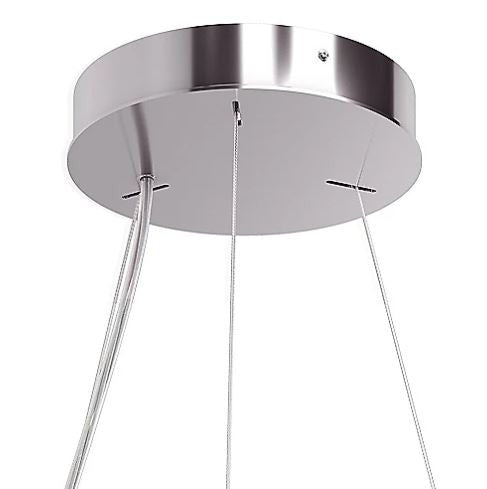 Sarella Pendant, 12-Light, Polished Stainless Steel, Heritage Crystal, 24"W (RS8343N-401H 1HZXHR)