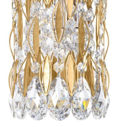 Sarella Pendant, 3-Light, Heirloom Gold, Clear Heritage Crystal, 5"W (RS8341N-22H 1HZXGX)
