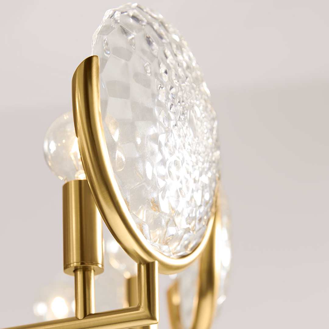 Arendela 30" Wide 10 Light Chandelier with Briolette Faceted Glass
