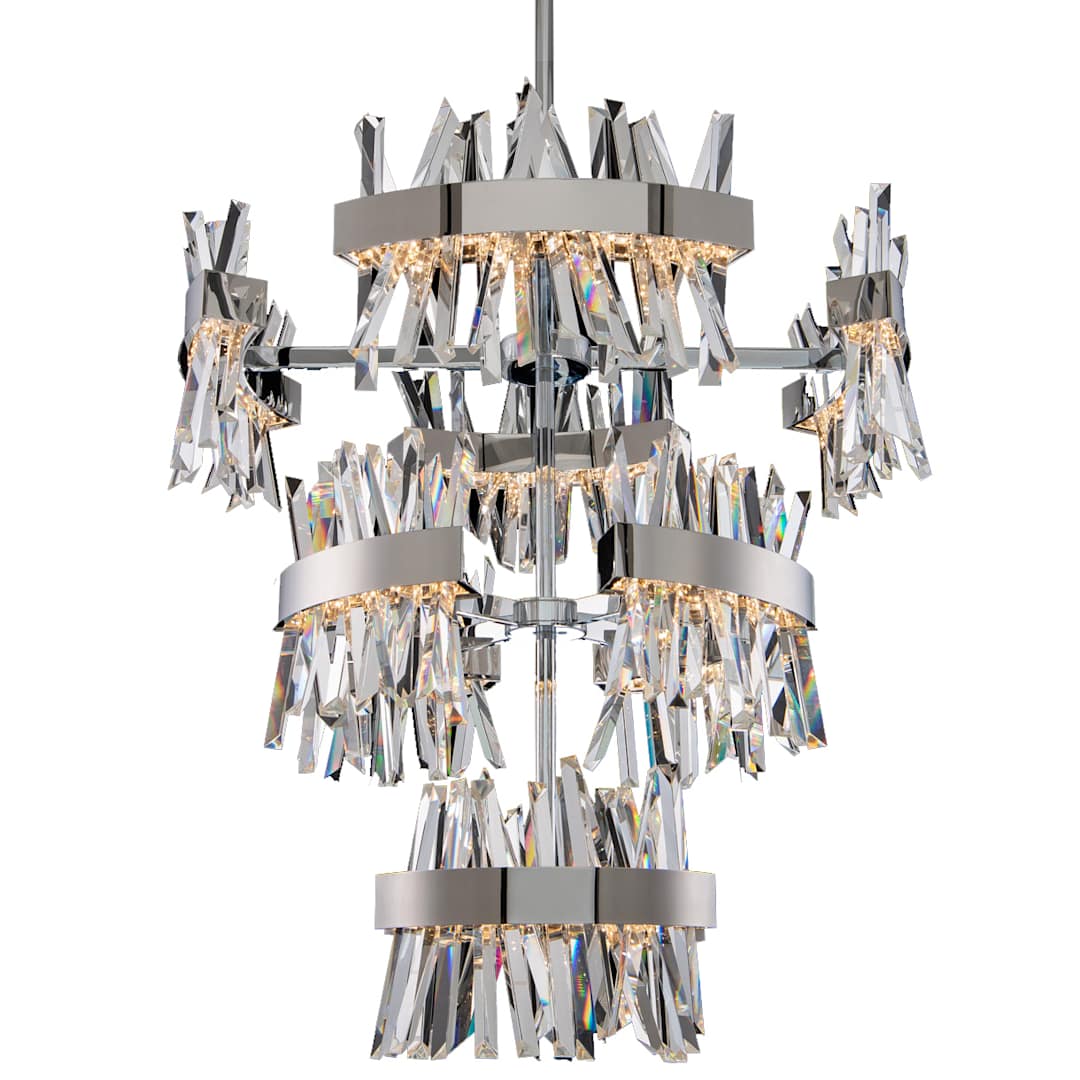 Glacier 36" Wide LED Crystal Chandelier