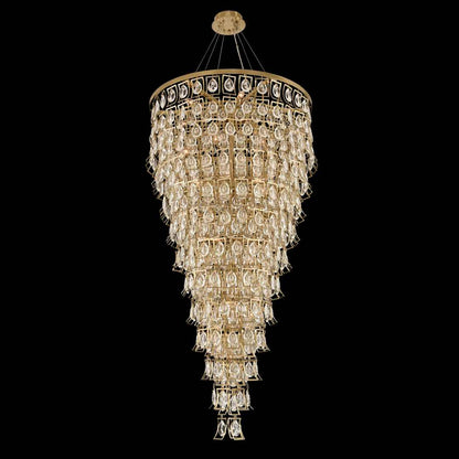 Carmella 36" Wide 13 Tier Waterfall Chandelier with Firenze Crystal