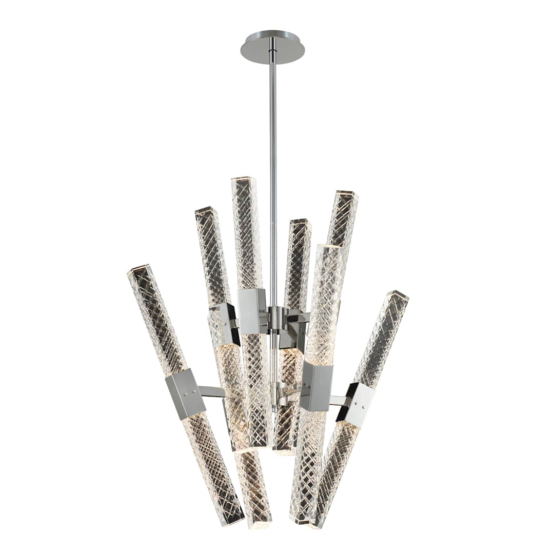 Apollo 16 Light 26" Wide LED Abstract Chandelier with Firenze Crystal