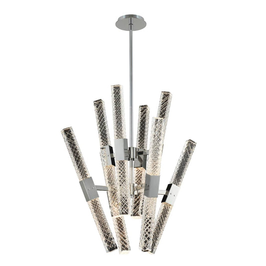 Apollo 16 Light 26" Wide LED Abstract Chandelier with Firenze Crystal