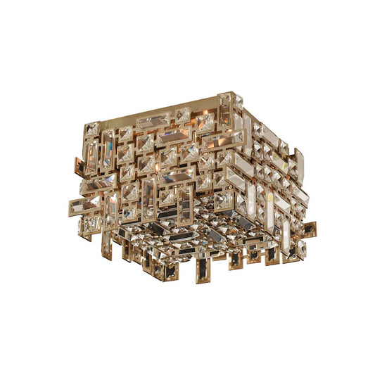 Vermeer 14" Wide Flush Mount Ceiling Fixture with Swarovski Crystal