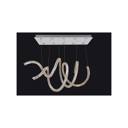 Ravina 10 Light 50" Wide LED Crystal Chandelier