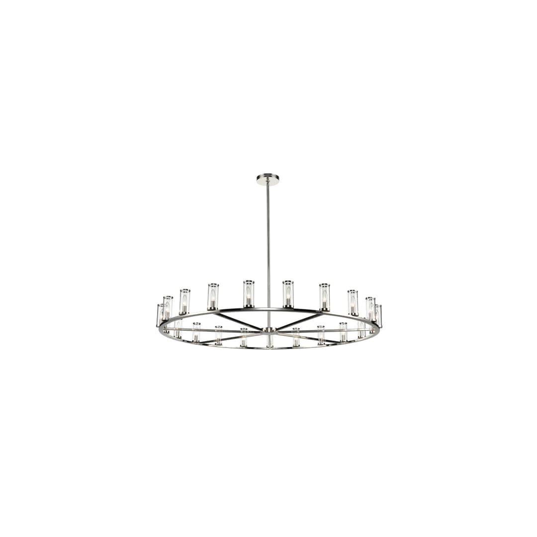 Revolve 21 Light 60" Wide Taper Candle Chandelier