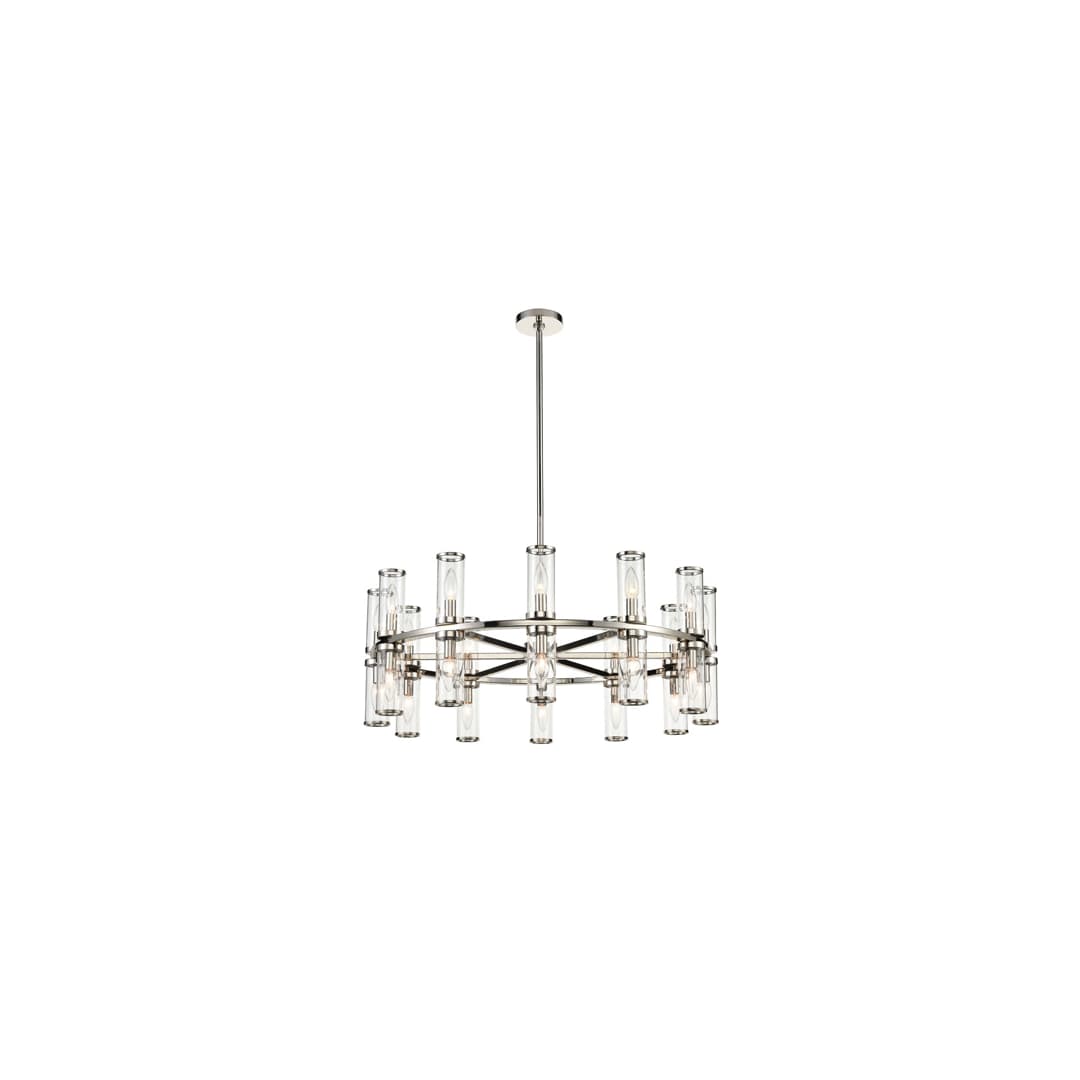 Revolve 24 Light 32" Wide Taper Candle Chandelier