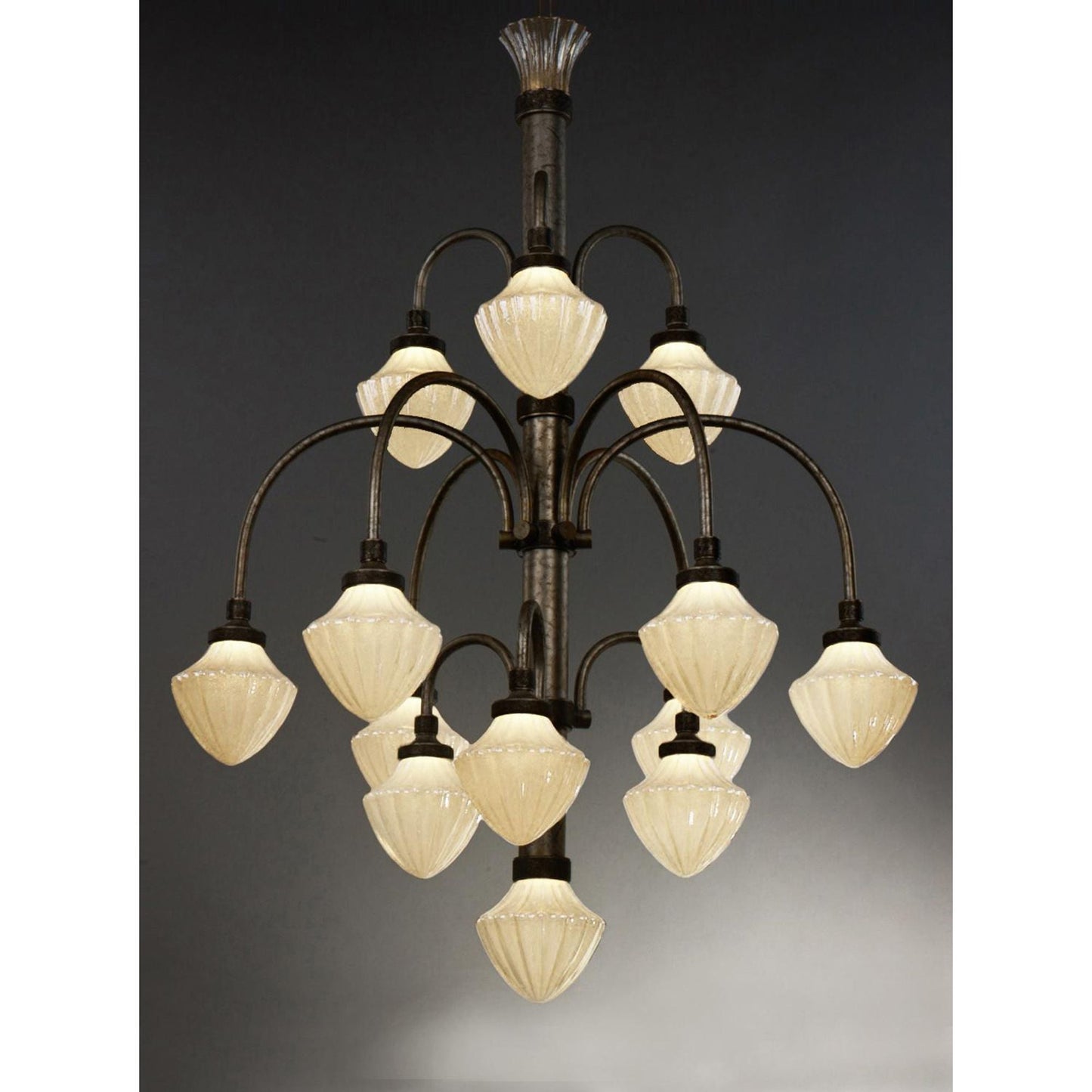 Studio M SM23438TGAG Wilshire 13-Light LED Chandelier in Argent