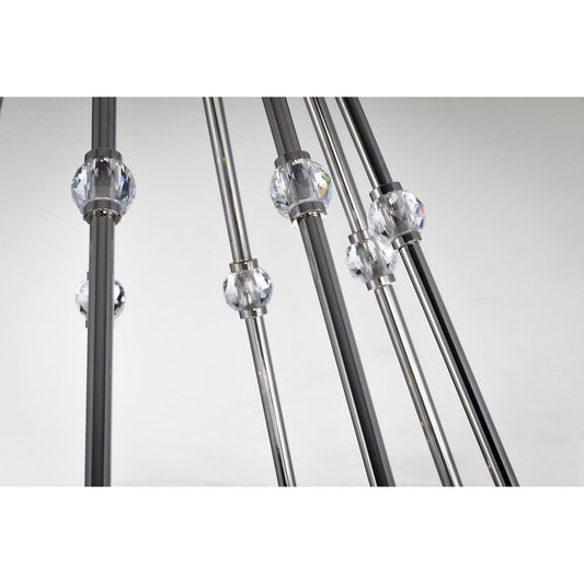 Studio M SM23648BCPN Empire 9-Light LED Chandelier in Polished Nickel