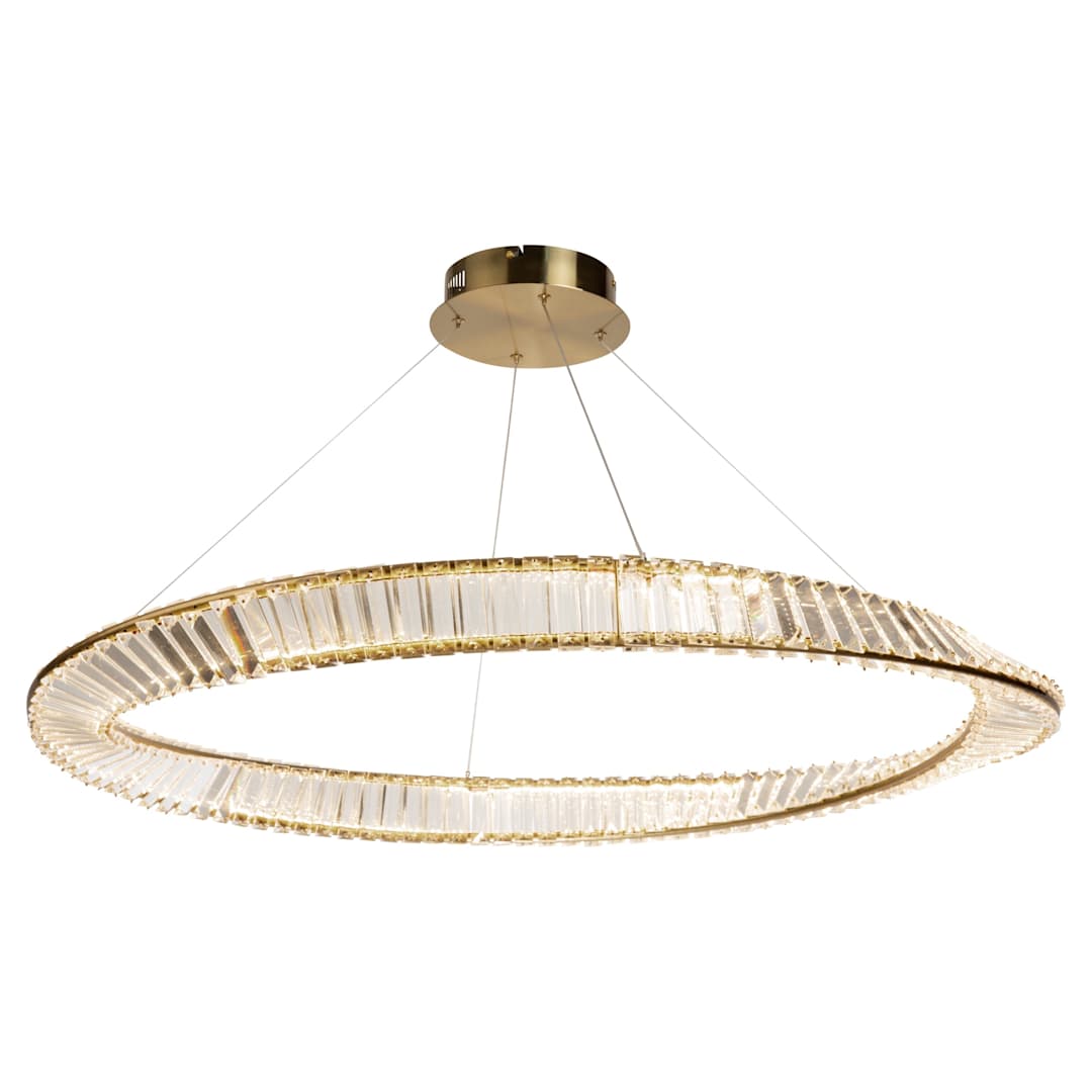 Stella 40" Wide Crystal Ring Chandelier