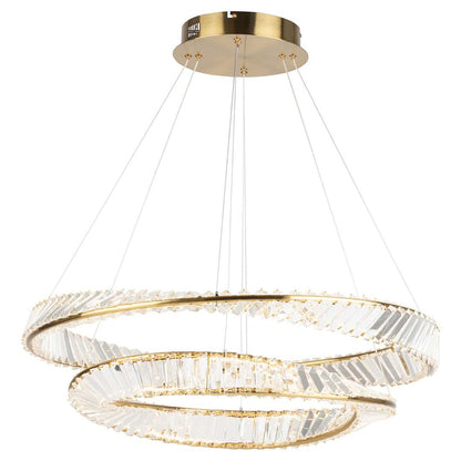 Stella 32" Wide Crystal Ring Chandelier