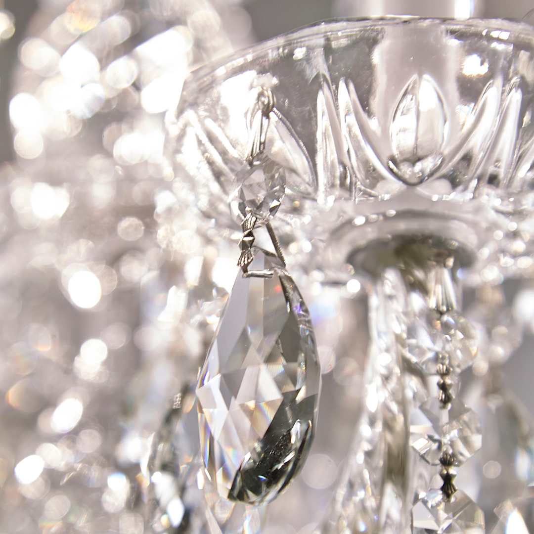 Traditional Crystal 10 Light 26" Wide Crystal Chandelier with Swarovski Strass Crystal Accents
