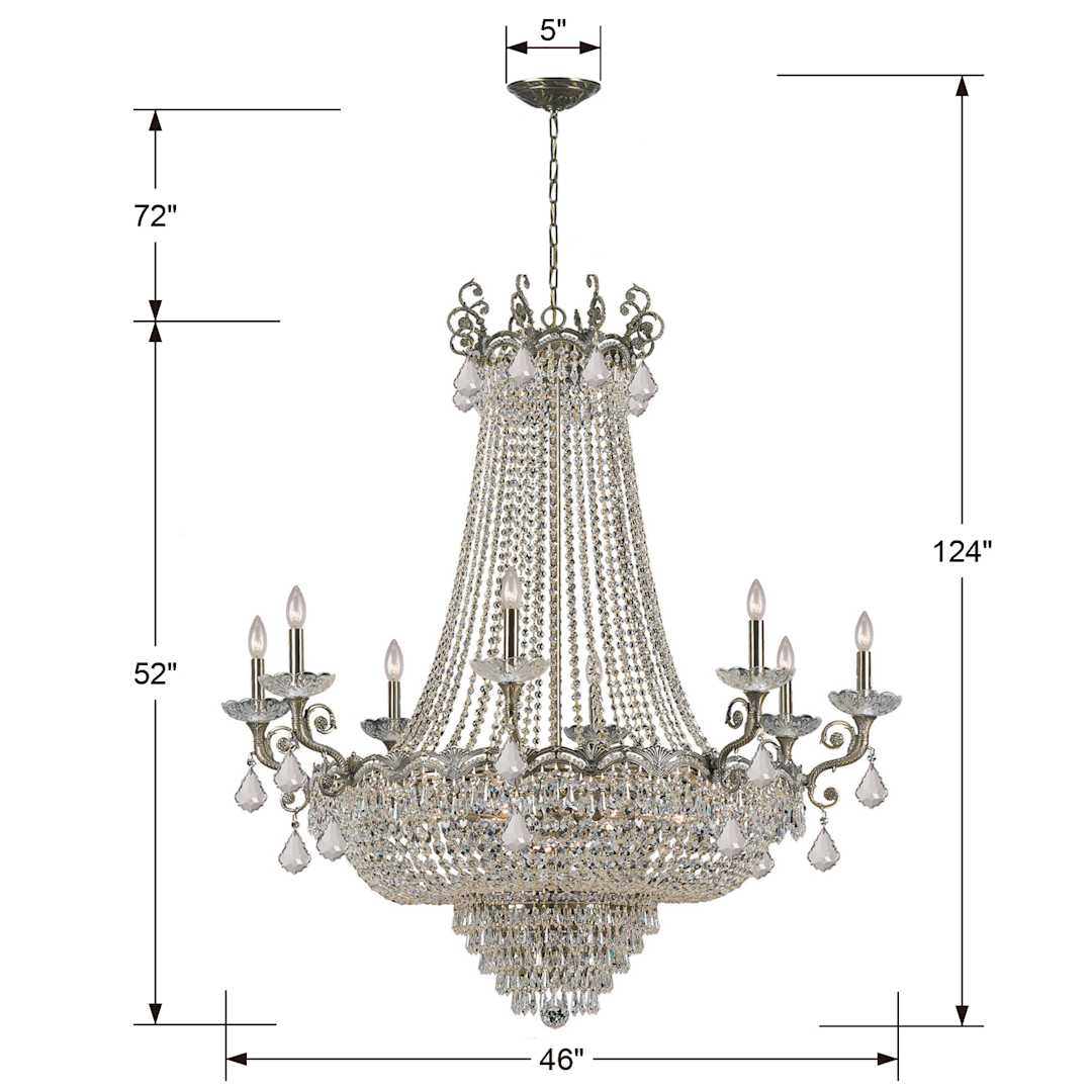 Majestic 20 Light 46" Wide Crystal Chandelier with Swarovski Strass Crystal Accents