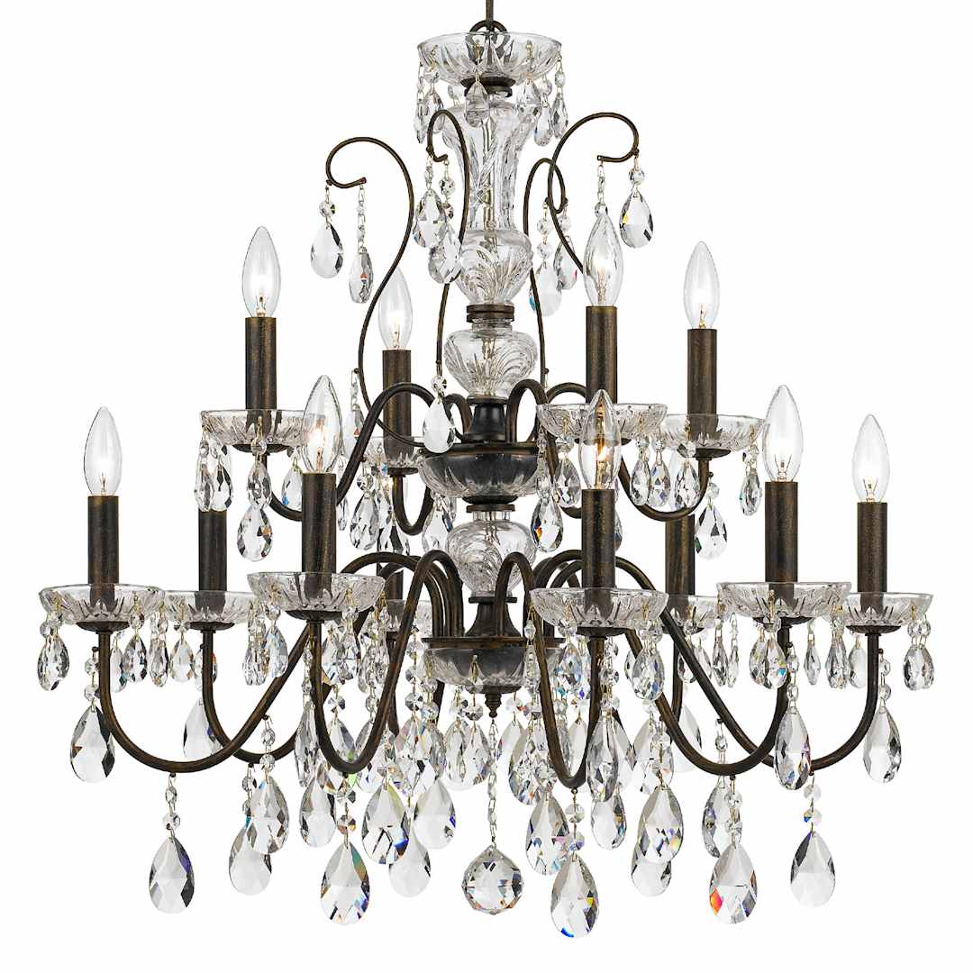 Butler 12 Light 29" Wide Crystal Chandelier with Swarovski Strass Crystal Accents