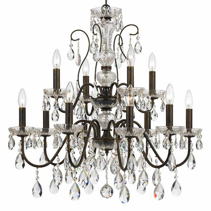 Butler 12 Light 29" Wide Crystal Chandelier with Swarovski Strass Crystal Accents